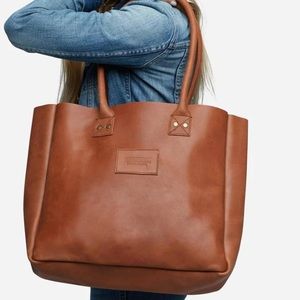 Parker Clay Signature Leather Tote Bag - Made in Ethiopia